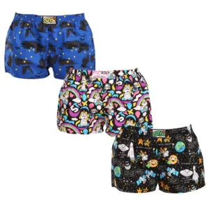 3PACK dámské trenky Styx art klasická guma vícebarevné (3K11889) L
