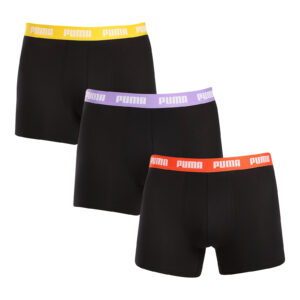 3PACK pánské boxerky Puma černé (701226820 009) M