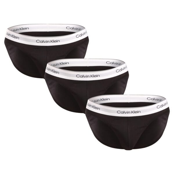 3PACK pánské slipy Calvin Klein černé (NB3961A-UB1) L