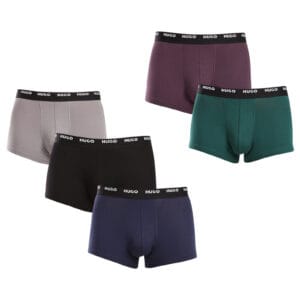 5PACK pánské boxerky HUGO vícebarevné (50479944 973) XXL