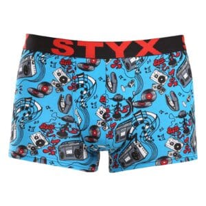 Pánské boxerky Styx art sportovní guma hudba (G1558) L