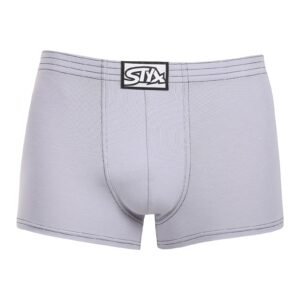 Pánské boxerky Styx klasická guma světle šedá (Q1067) S