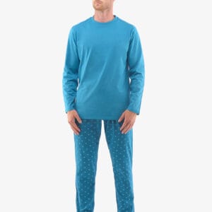 Pánské pyžamo Gino petrolejové (79129) XL