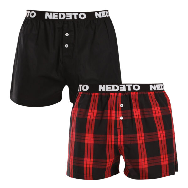 2PACK pánské trenky Nedeto vícebarevné (2NTC005) XXL