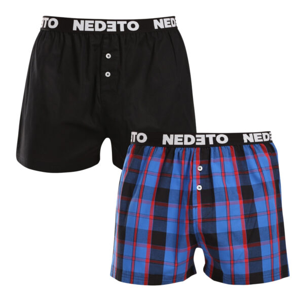 2PACK pánské trenky Nedeto vícebarevné (2NTC006) XXL