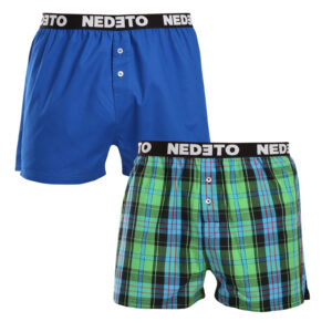 2PACK pánské trenky Nedeto vícebarevné (2NTC009) XXL