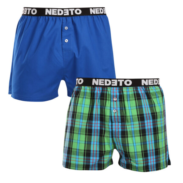 2PACK pánské trenky Nedeto vícebarevné (2NTC009) XXL