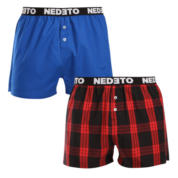 2PACK pánské trenky Nedeto vícebarevné (2NTC010) XXL