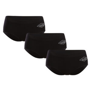 3PACK dámské kalhotky Lee Cooper černé (PO41174) L