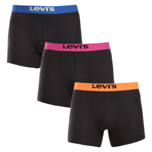 3PACK pánské boxerky Levis černé (701229547 001) M