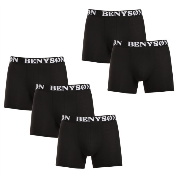5PACK pánské boxerky Benysøn černé (4004) M
