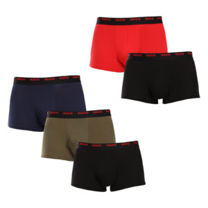 5PACK pánské boxerky HUGO vícebarevné (50479944 967) XL