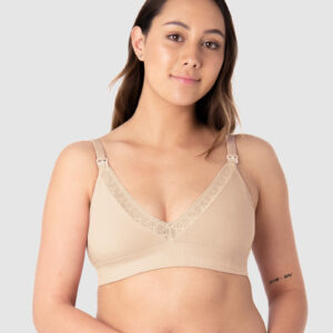 Dámská podprsenka Hotmilk Caress Seamfree Bamboo REGULAR CAP kojicí béžová (CPO-regular) XXL