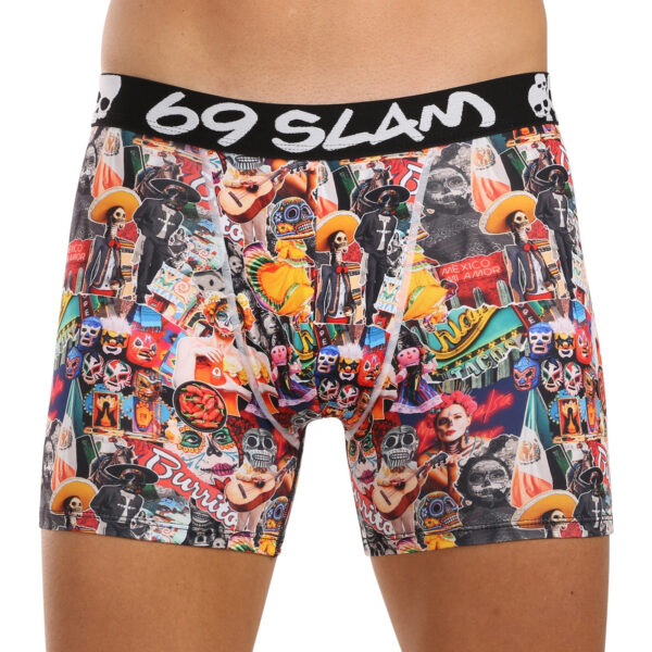 Pánské boxerky 69SLAM fit MEXICOLLAGE DYLAN (MBYMXG-PO) M