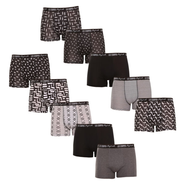 10PACK pánské boxerky Lee Cooper vícebarevné (LCUBOX10P0102-1440169) XL