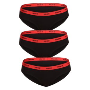 3PACK dámské kalhotky HUGO černé (50480157 005) XXL