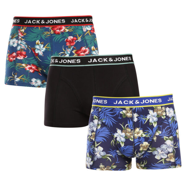 3PACK pánské boxerky Jack and Jones vícebarevné (12171253) M