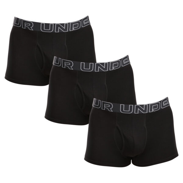 3PACK pánské boxerky Under Armour černé (1383891 001) S
