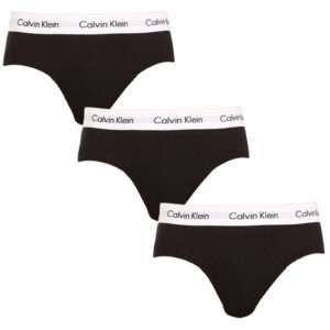 3PACK pánské slipy Calvin Klein černé (U2661G-001) M