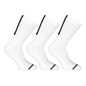 3PACK ponožky Nedeto sportovní vysoké bílé (3NOB2) M