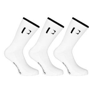 3PACK ponožky Pietro Filipi sportovní vysoké bílé (3POB2) L