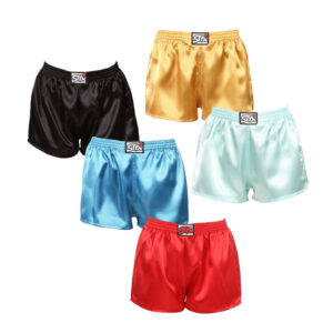 5PACK dámské trenky Styx klasická guma saténové vícebarevné (5L0635072) 3XL