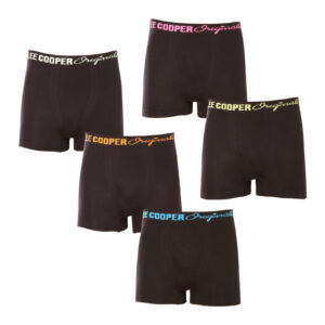 5PACK pánské boxerky Lee Cooper černé (LCU3200774A-1948355) 3XL