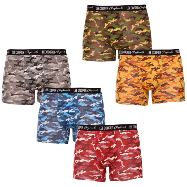 5PACK pánské boxerky Lee Cooper vícebarevné (LCU3200700D-1763075) L