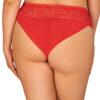 Dámské kalhotky Obsessive nadrozměr červené (Blossmina panties) 6XL - Image 2