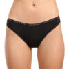 3PACK dámská tanga Tommy Hilfiger černá (UW0UW05882 0V2) M - Obrázek 2