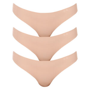 3PACK dámská tanga Under Armour béžové (1325615 249) XL