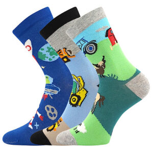 3PACK dětské ponožky Boma vícebarevné (057-21-43 16/XVI-mix-B) 30/34