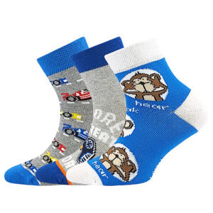 3PACK dětské ponožky Lonka vícebarevné (Dedotik - Mix G) 20/24