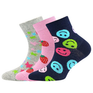 3PACK dětské ponožky Lonka vícebarevné (Dedotik - Mix H) 20/24