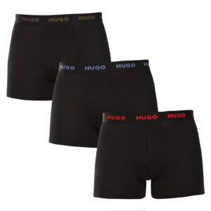 3PACK pánské boxerky HUGO černé (50532613 972) XL