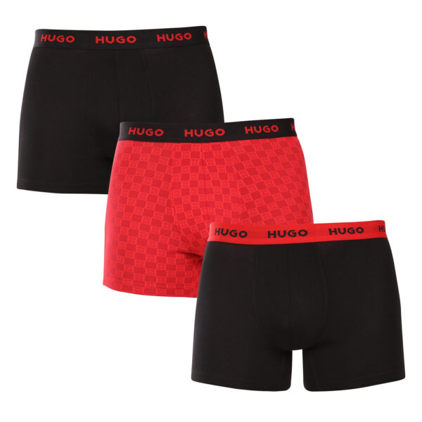 3PACK pánské boxerky HUGO vícebarevné (50532559 966) XXL
