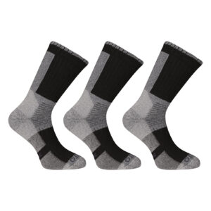 3PACK ponožky Nedeto vysoké zimní šedé (3NWS1) S