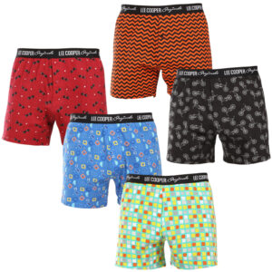 5PACK pánské trenky Lee Cooper vícebarevné (5xPO38811/1) 3XL