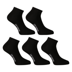 5PACK ponožky Lee Cooper nízké černé (PO41031) S