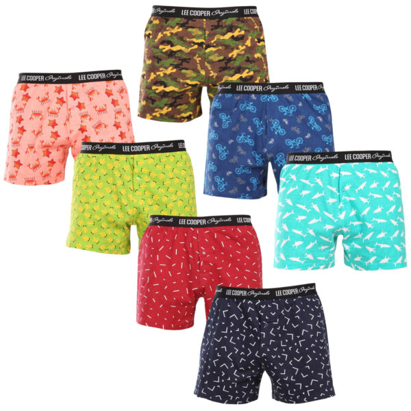 7PACK pánské trenky Lee Cooper vícebarevné (7xPO38811/2) M