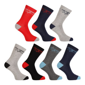 7PACK ponožky Lee Cooper vysoké vícebarevné (PO38802) M