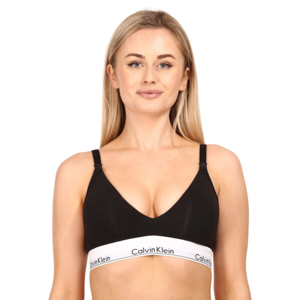 Dámská podprsenka Calvin Klein kojicí černá (QF6218E-001) XS