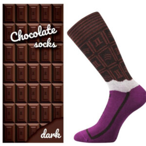 Dámské ponožky Lonka vysoké vícebarevné (Chocolate-dark) M