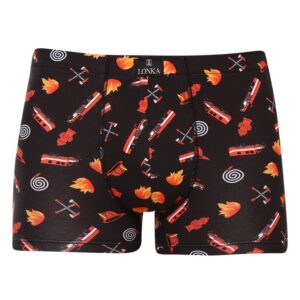 Pánské boxerky Lonka vícebarevné (Kevin-fireman) XL
