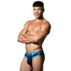 Pánské slipy Andrew Christian modré ALMOST NAKED (93524-NVY) XL - Image 2