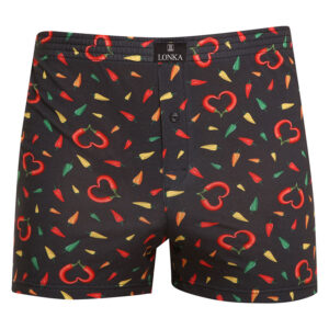 Pánské trenky Lonka vícebarevné (Karlos - papričky) XXXL