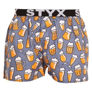 Pánské trenky Styx art sportovní guma pivo (B1357) L