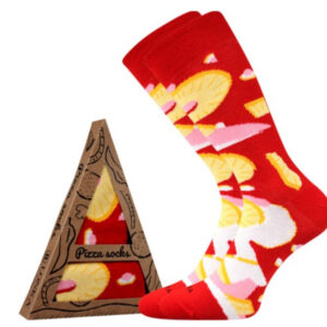 Ponožky Lonka vysoké vícebarevné (Pizza-hawaii) M