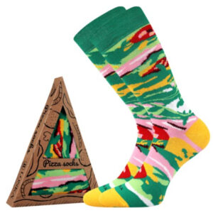 Ponožky Lonka vysoké vícebarevné (Pizza-italian) M