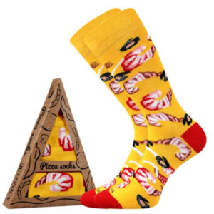 Ponožky Lonka vysoké vícebarevné (Pizza-seafood) L